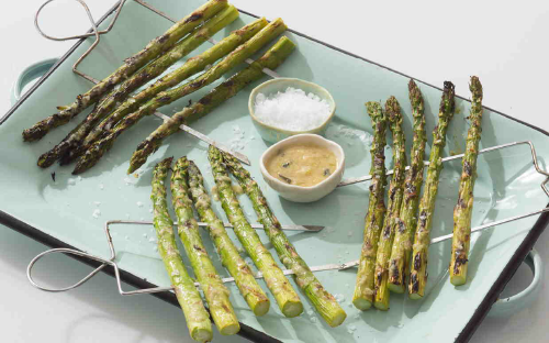 Lime-Miso Marinated Grilled Asparagus
