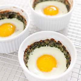 Baked Eggs Lorraine