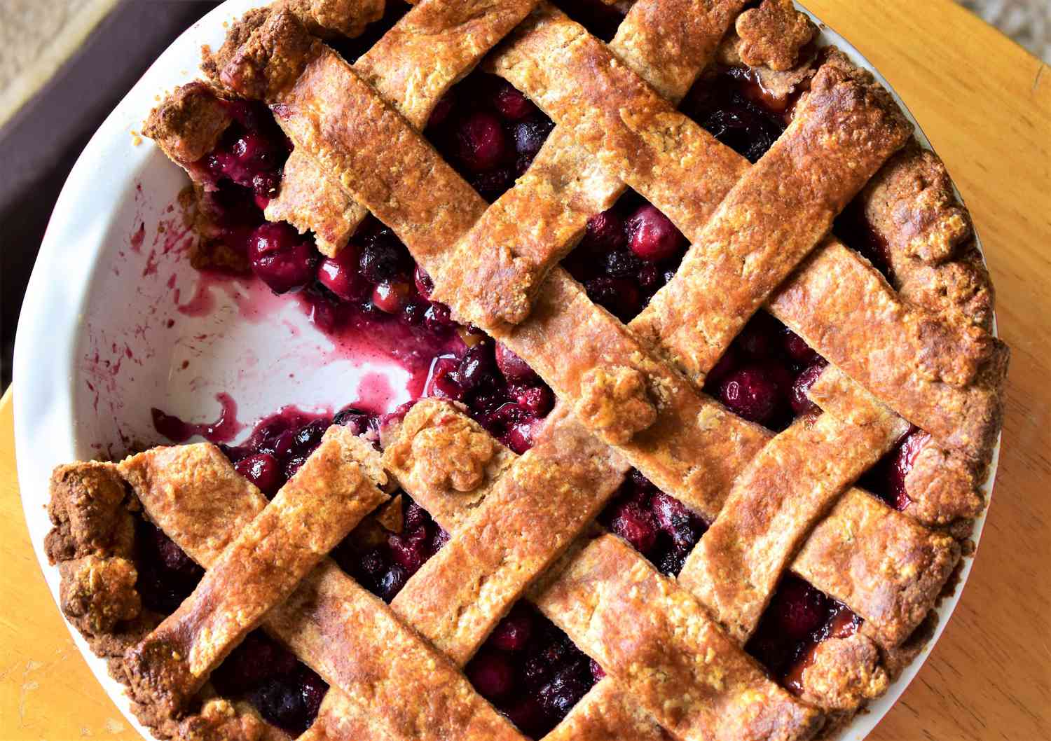 Cherry Berry Custard Tart