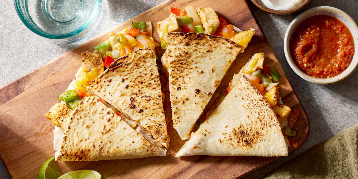 Chicken And Vegetable Quesadillas