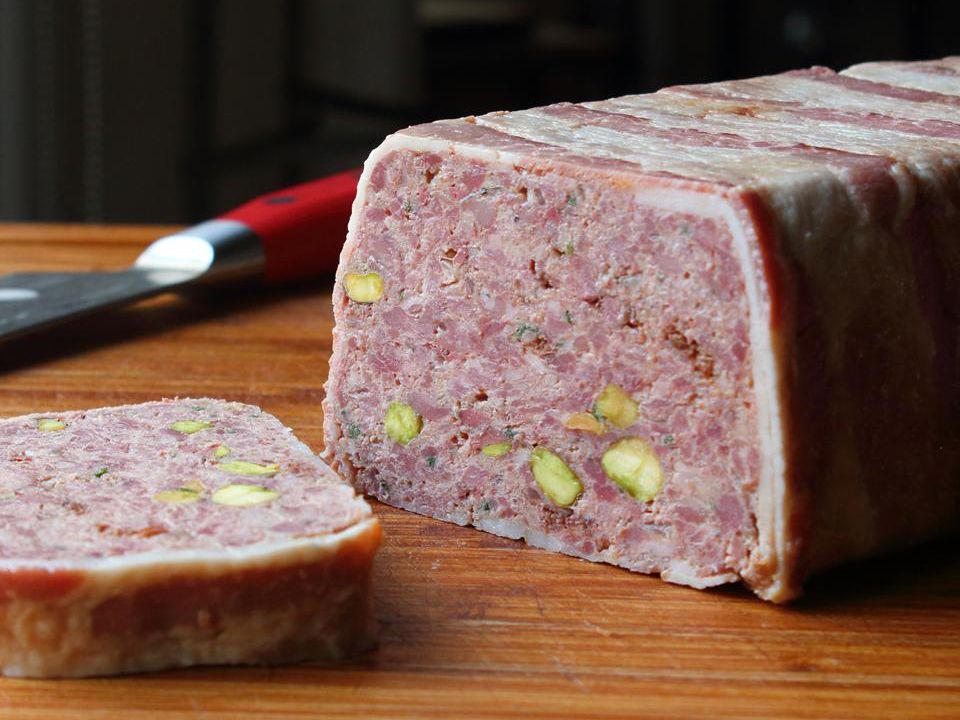 Chicken Pistachio Meat Loaf Terrine
