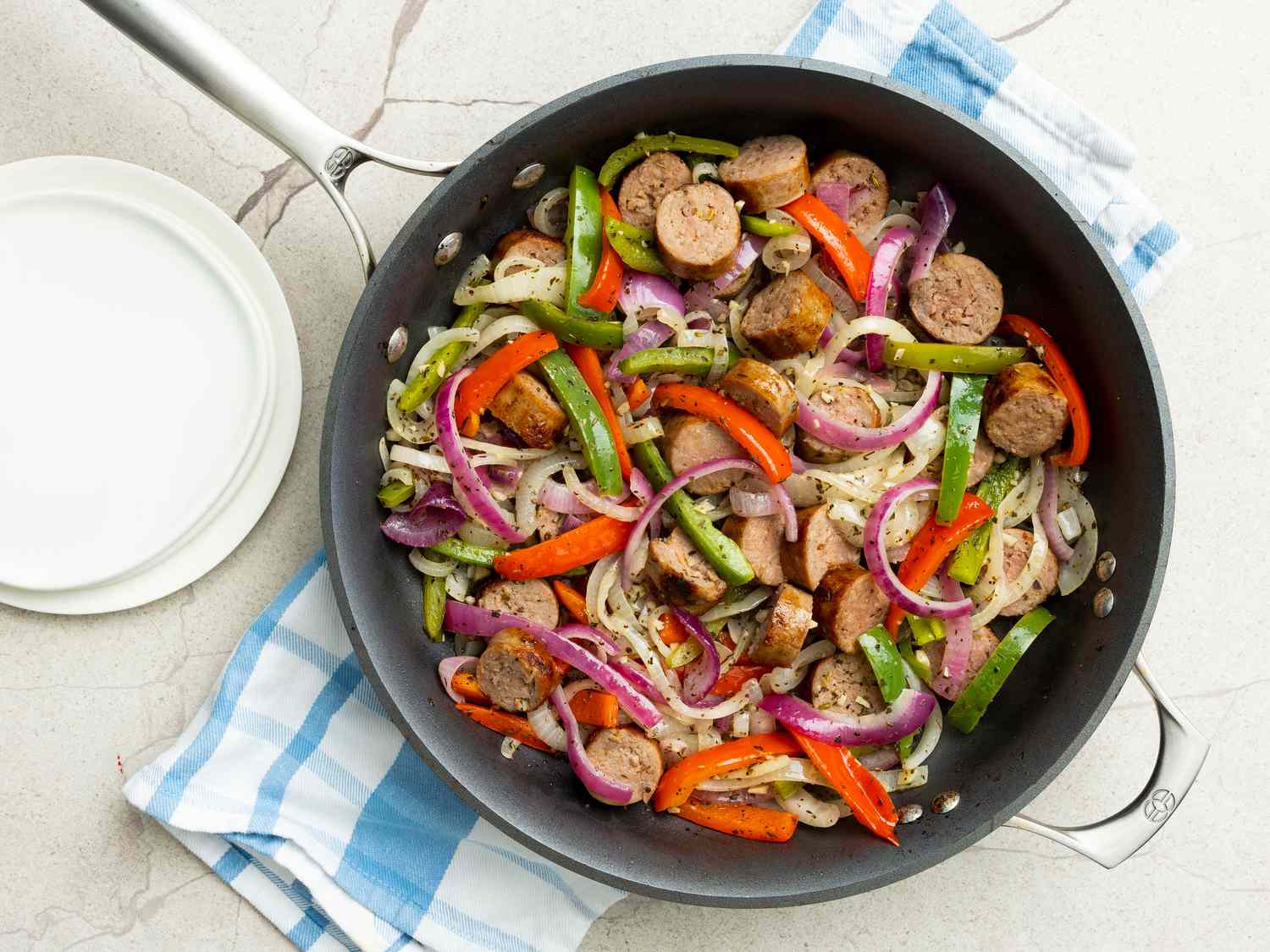 Chicken With Sausage, Peppers and Olives