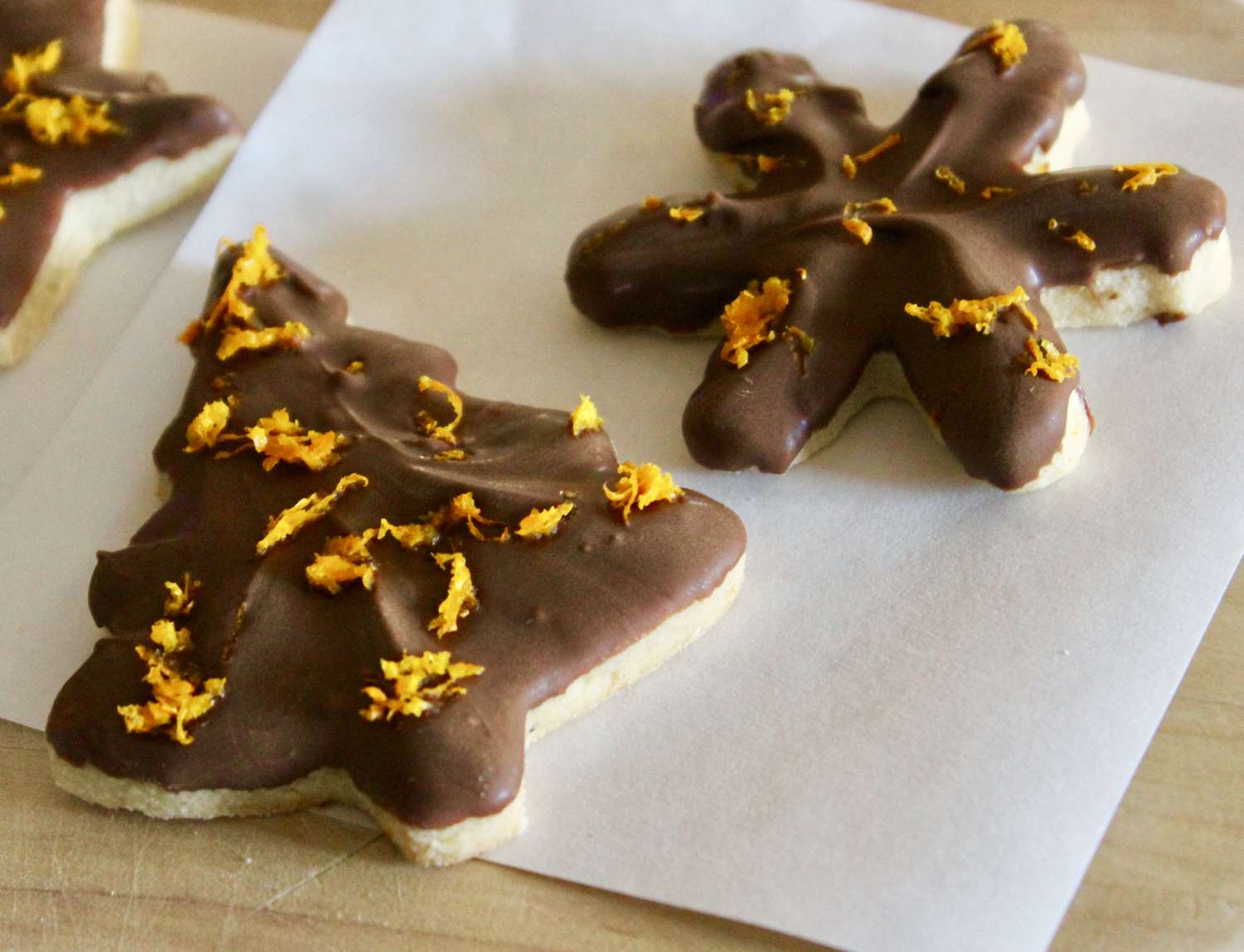 Chocolate Dipped Coffee Shortbread