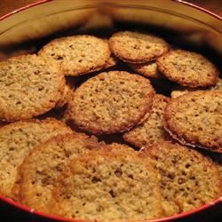 Chocolate Dipped Oatmeal Lace Cookies