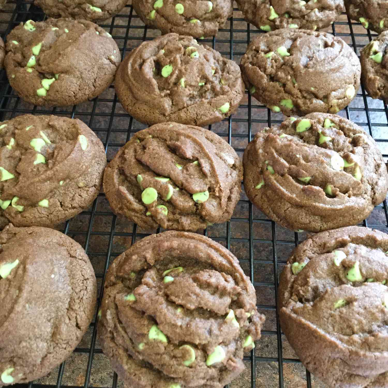 Chocolate-peppermint Chip Cookies