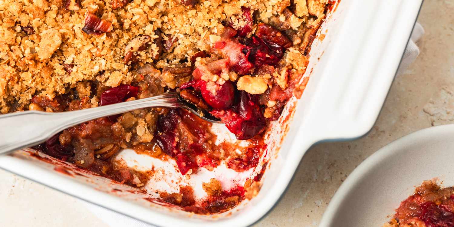 Cranberry-pear Cobbler