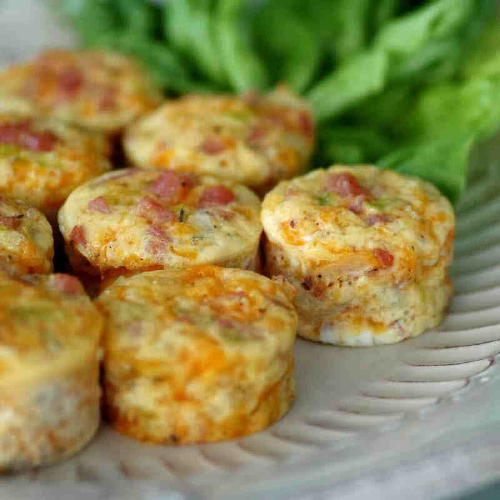 Mini Ham and Cheese Frittatas