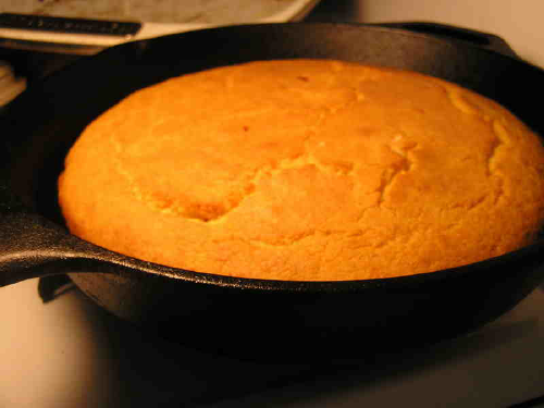 Corn Bread in Cast Iron from Alton Brown