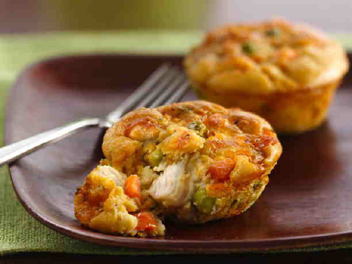 Impossibly Easy Mini Chicken Pot Pies