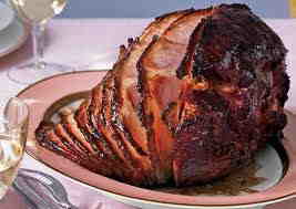 Ham Glazed with Pomegranate Molasses from Oprah