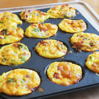 Breakfast Casserole Muffins for the Freezer