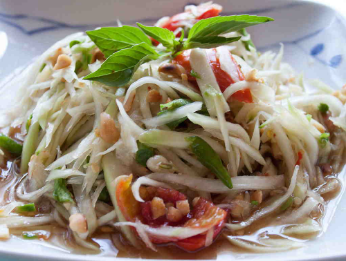 Thai Green Papaya Salad - Mary's based on Le Cordon Bleu