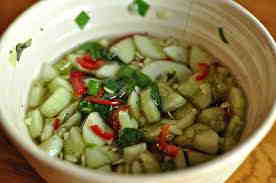 Thai Cucumber Relish (Ajad) - Mary's based on Saveur & Le Cordon Bleu
