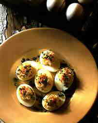 Breakfast Deviled Eggs