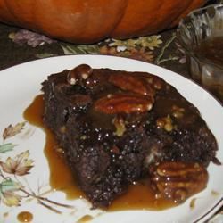 Dark Chocolate Pudding w/ Caramel Cream - Marys