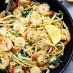 Lemon Garlic Parmesan Shrimp Pasta | The Recipe Critic