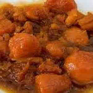 Pressure Cooker Candied Sweet Potatoes with Pecans