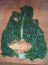 Balinese Pork Bundles in Chard