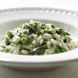 Spring Vegetable Risotto with Fennel and Spinach