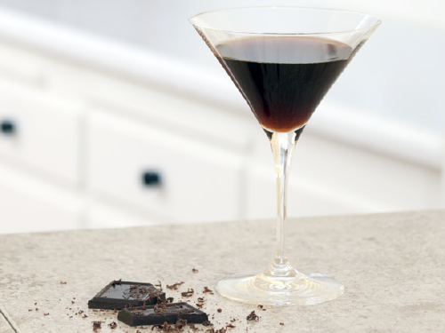 Chocolate Liqueur with Cacao Nibs