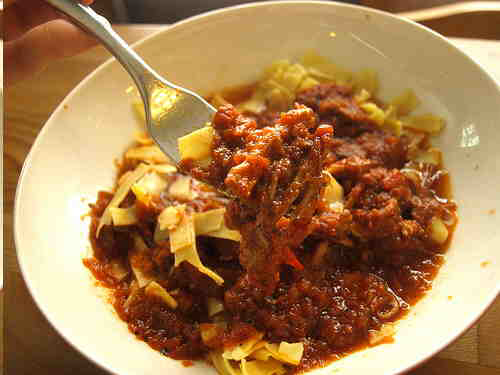 Braised Pork Shoulder with Onions (Salsa Genovese) from Lidia