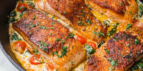 Tuscan Butter Salmon from Delish