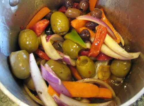 Olive Vegetable Marinade