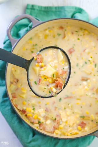 Corn Chowder with Bacon from America's Test Kitchen