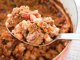 French Pork and White Bean Casserole (Cassoulet)
