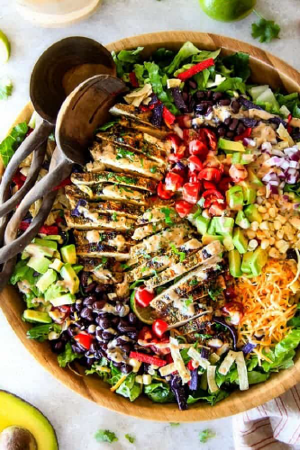 Cilantro Lime Chicken Taco Salad