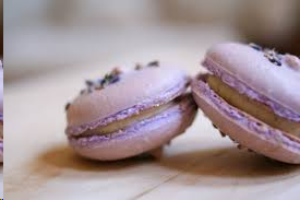 Lavender Macarons with Dark Chocolate Ganache from Sur La Table