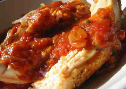 Grilled Chicken Cacciatore