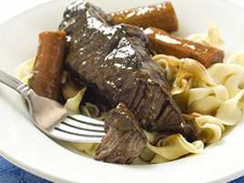 Braised Beef Short Ribs with Guinness and Prunes
