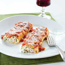 Baked Manicotti with Sausage