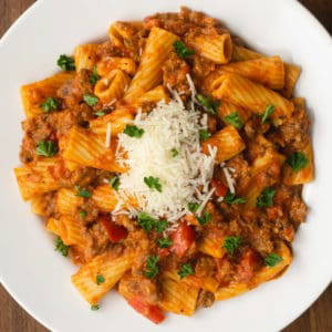 Instant Pot Creamy Sausage Rigatoni