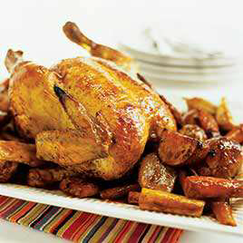 Roast Chicken with Root Vegetables
