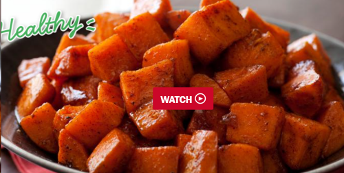 Roasted Sweet Potatoes with Honey and Cinnamon from Tyler Florence