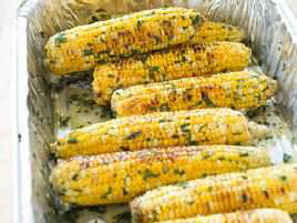 Grilled Corn with Flavored Butter