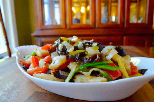 TILAPIA AND MIXED VEGETABLE STIR-FRY