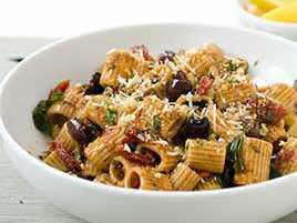 Pasta with Olives, Garlic, and Herbs