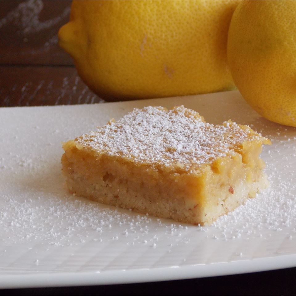 Gingered Lemon Almond Squares