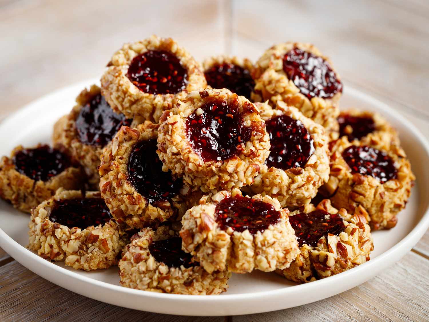 Hazelnut Thumbprint Cookies