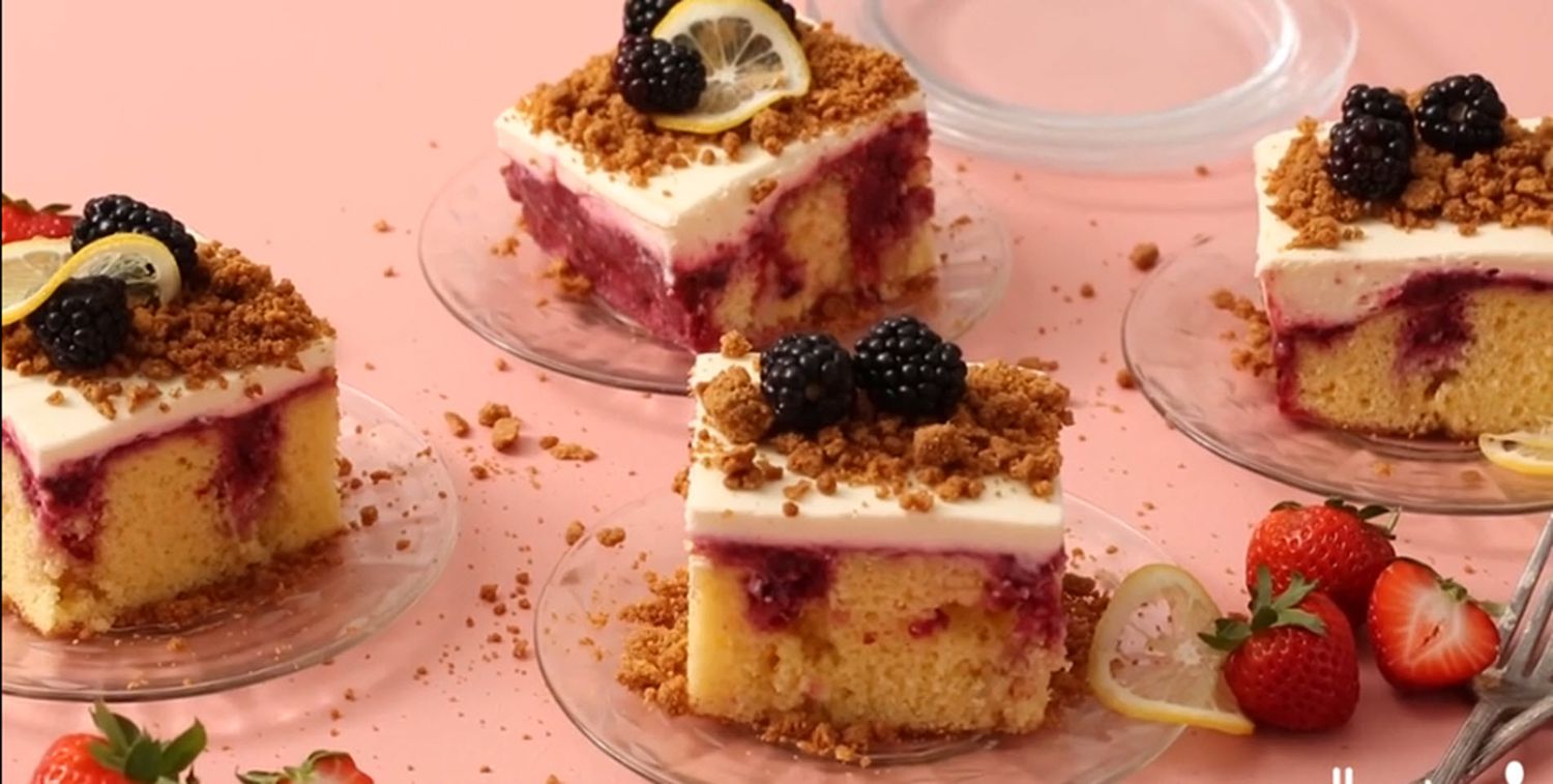 Lady Jane copycat - Triple Berry Cake (2 layer version)