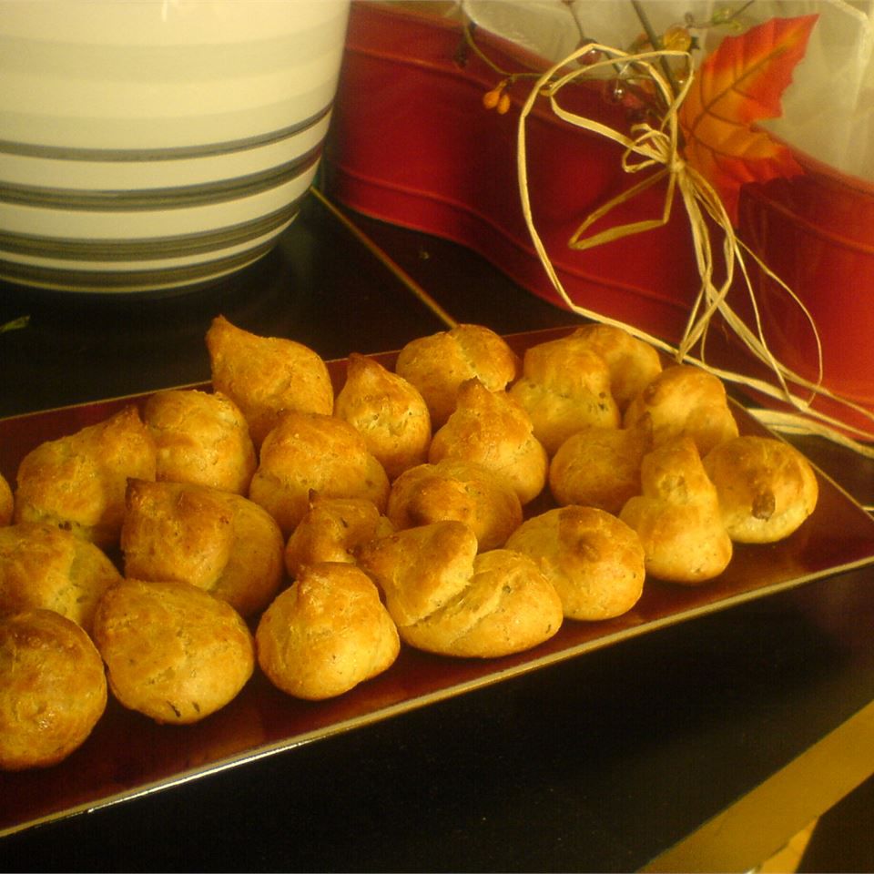 miniature gougeres