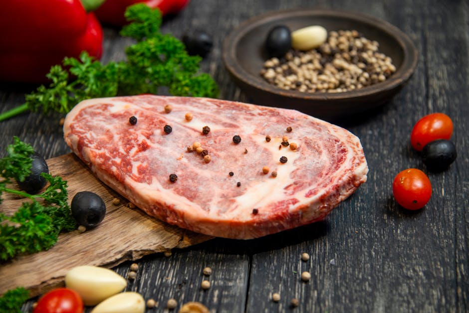 New York Steak With Madagascar Pepper And Port Wine