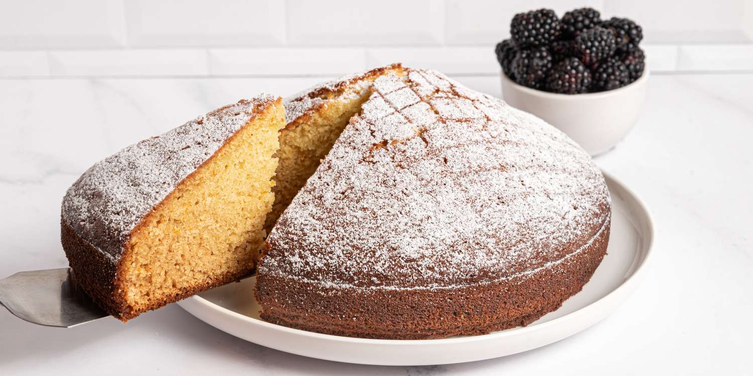 Olive Oil Cake with Blackberries
