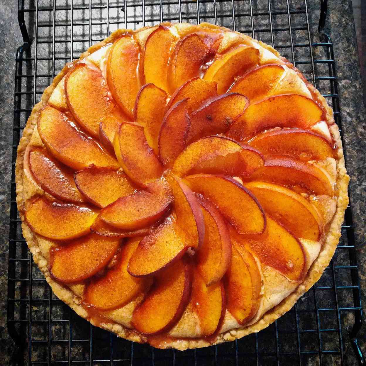 Peach torte