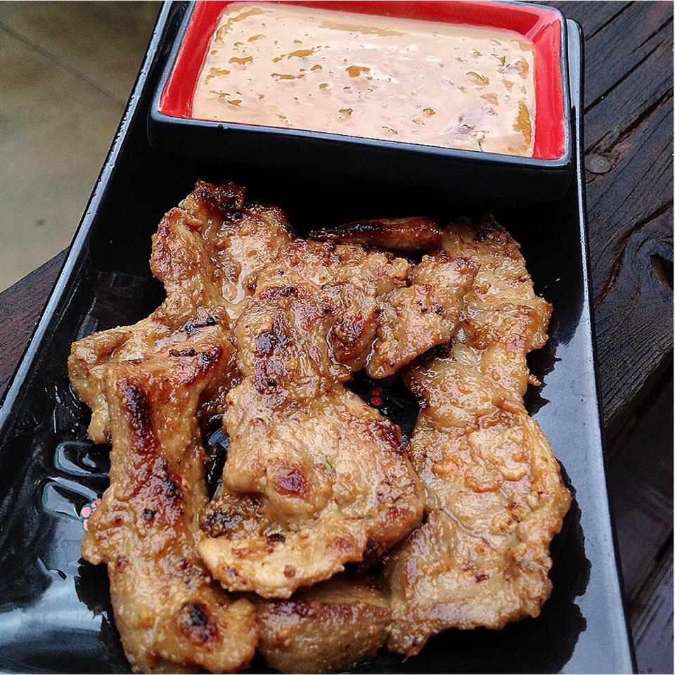 Pork Sate With Peanut Sauce