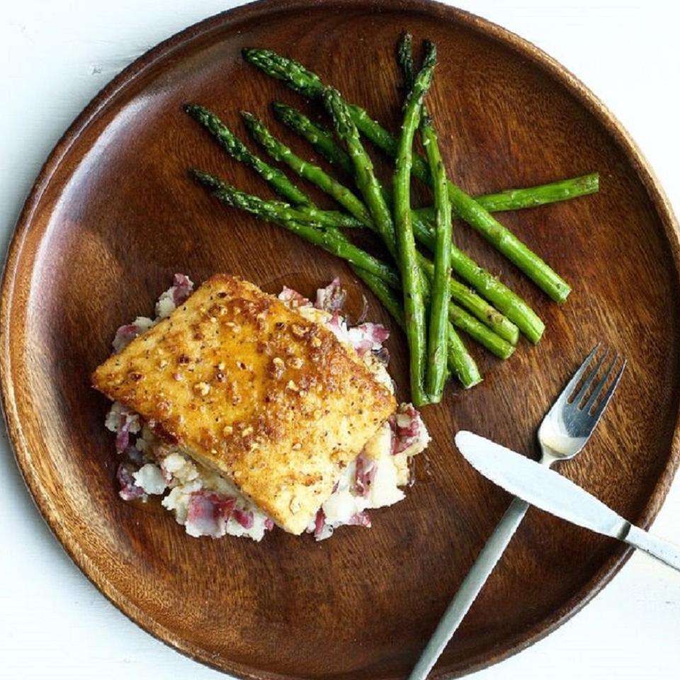 Potato-Crusted Halibut