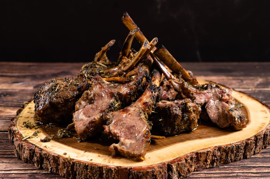 Rack Of Lamb With Rosemary And Artichokes